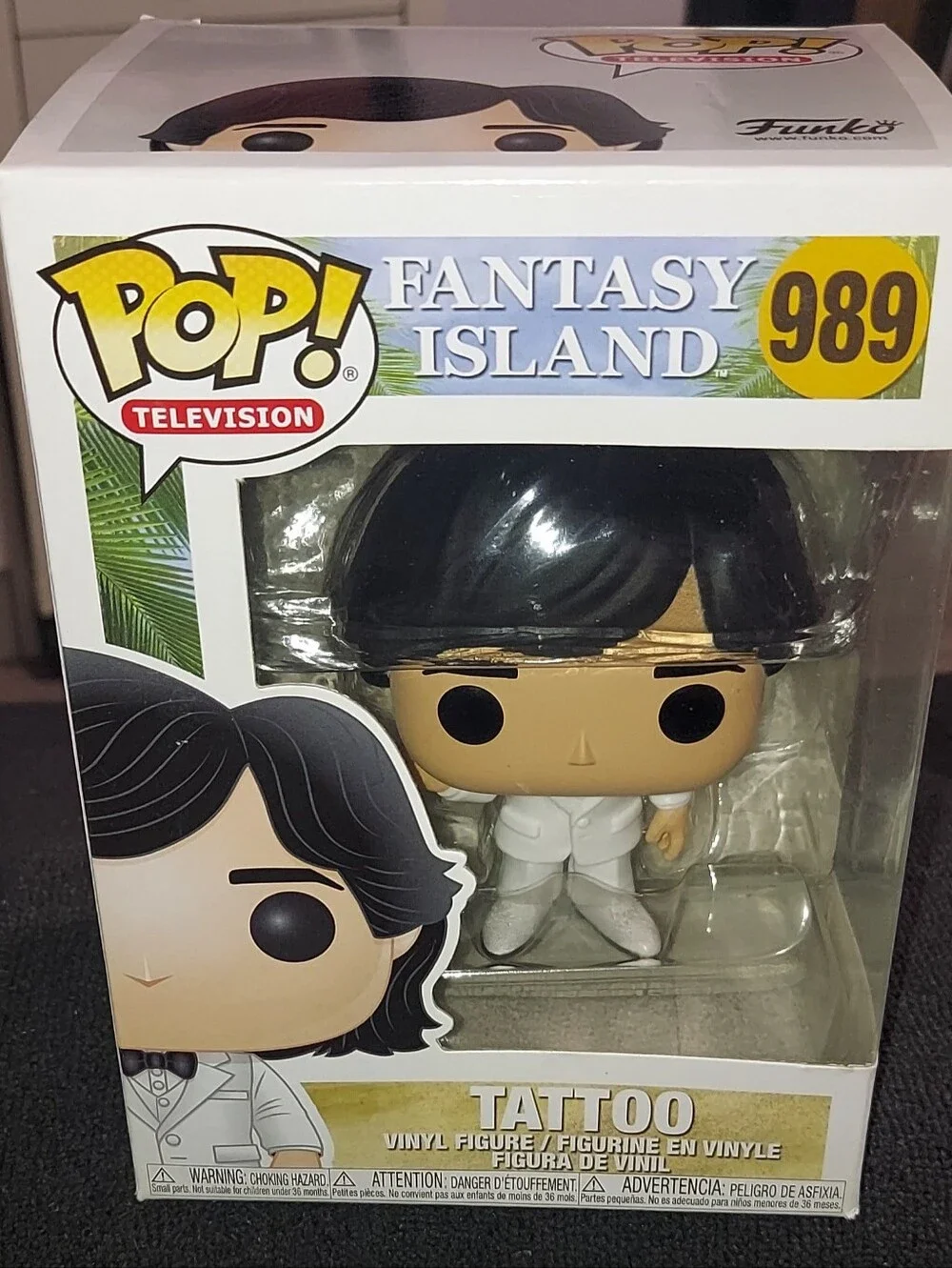 Funko Pop! Television Fantasy Island Set -Mr. Roarke #988 &Tattoo #989 (Vaulted)